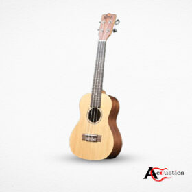 The Uma-23TU Concert Size Ukulele, made in Taiwan, promises a comfortable playing experience, warm sound, and affordability.