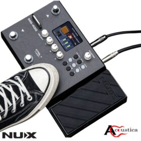 The NUX MG-400 is a powerful and versatile guitar and bass processor that packs a punch without breaking the bank. This feature-rich pedalboard powerhouse is your one-stop shop for crafting incredible tones, from classic amp modeling to studio-quality effects.