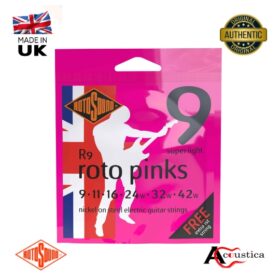 Bangladeshi guitarists! Ignite your sound with Rotosound R9 Roto Pinks strings (9-42) at Acoustica. Order now & elevate your music!