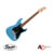 SONIC STRAT LRL BPG CAB features a solid Alder body, Candy Apple Blue finish, maple neck, 3 single-coil pickups, and vintage-style tremolo bridge.