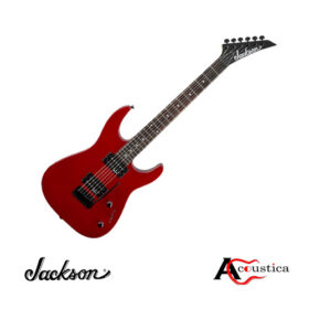 Jackson JS11 Dinky Metallic Red: Solid poplar body, dual humbuckers, 25.5" scale, 22 jumbo frets, sleek metallic red finish. Perfect for all players!