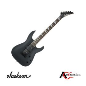 Jackson JS22 Dinky Satin Black: Powerful tone, fast playability, dual humbuckers, and sleek design for precision, style, and unmatched performance.