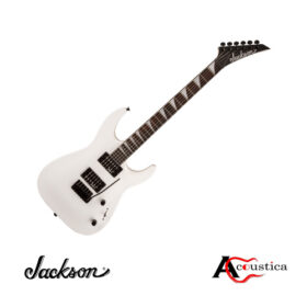 Jackson JS22 Dinky Snow White: Powerful tone, fast playability, dual humbuckers, and sleek design for precision, style, and unmatched performance.