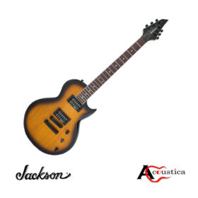 Jackson JS22 Monarkh SC Tobacco Sunburst features a solid poplar body, 22 jumbo frets, dual high-output humbuckers, and a classic Tobacco Sunburst finish.