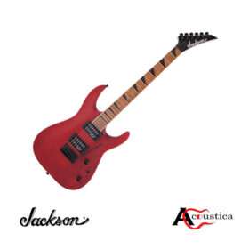 Jackson JS24 DKAM Red Stain features a mahogany body, caramelized maple neck, dual humbuckers, and sleek design for premium performance.