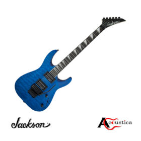 Jackson JS32Q Dinky Transparent Blue offers striking aesthetics, powerful tone, and superior playability, ideal for stage and studio performances.